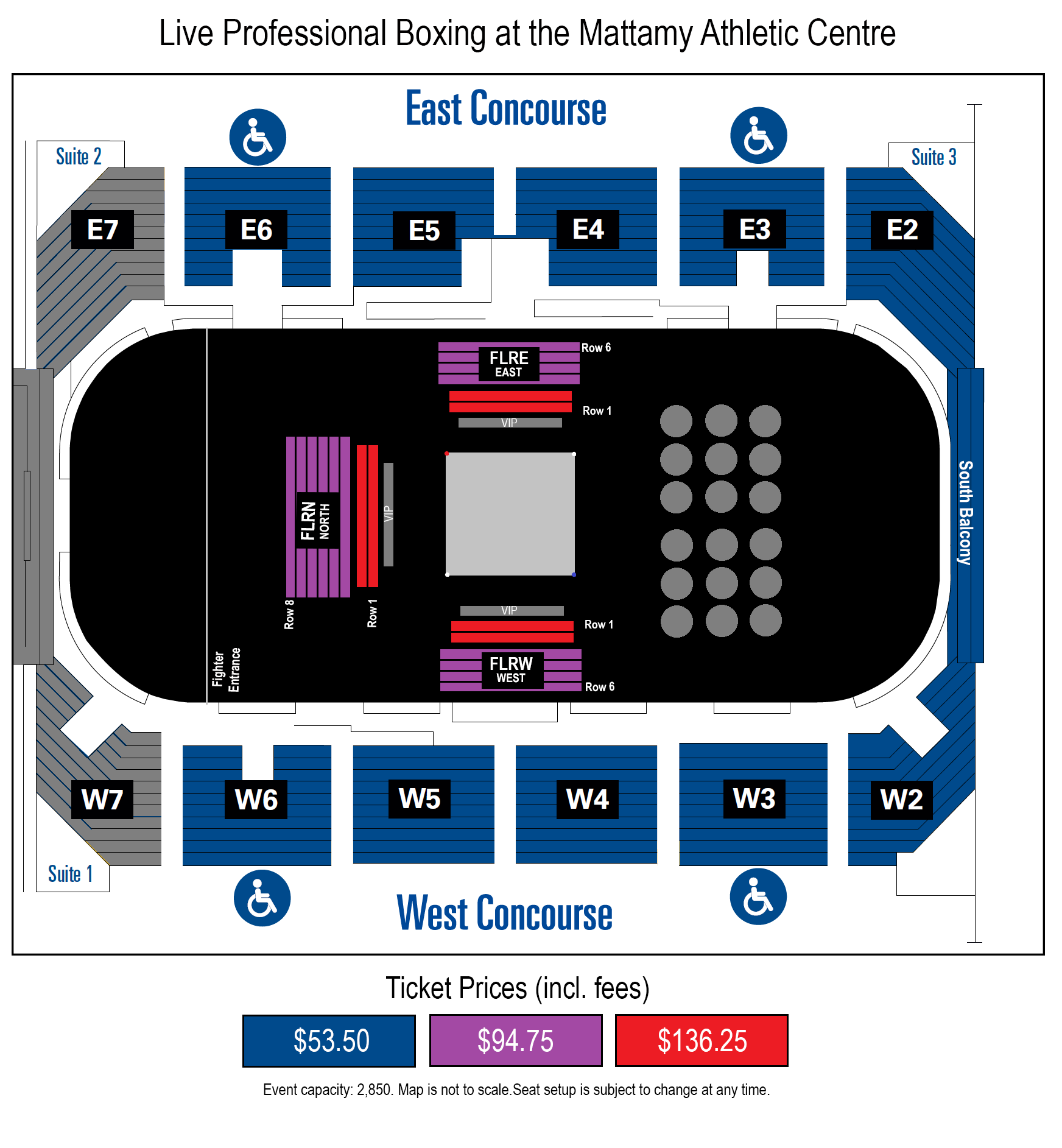 Mattamy Athletic Centre Seating Chart