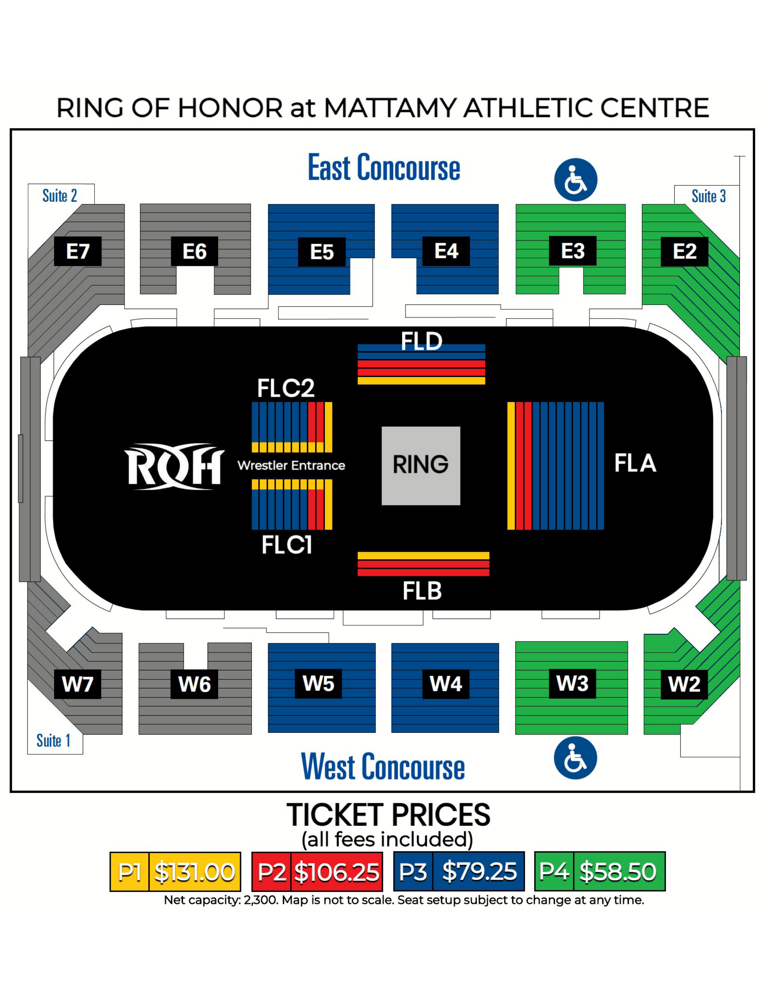 Mattamy Athletic Centre Seating Chart